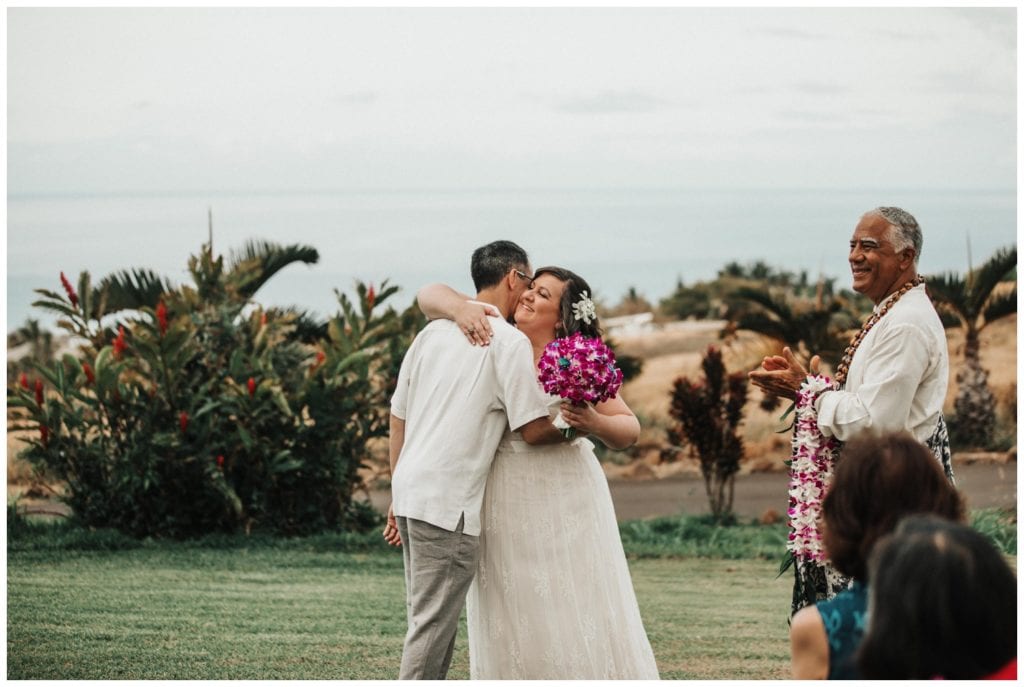 Maui Lahaina Dragon Fruit Farm Wedding couple getting married wedding day in Maui