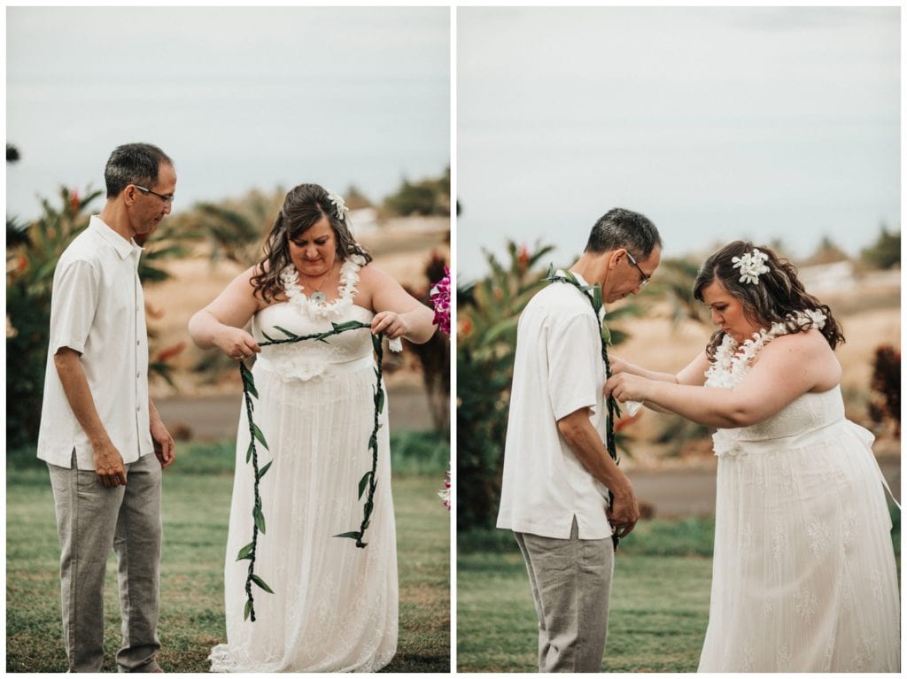 Maui Lahaina Dragon Fruit Farm Wedding couple getting married wedding day in Maui