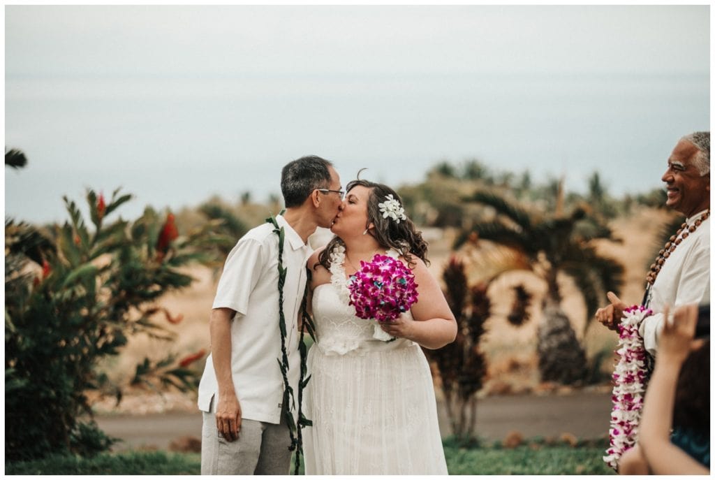 Maui Lahaina Dragon Fruit Farm Wedding couple getting married wedding day in Maui