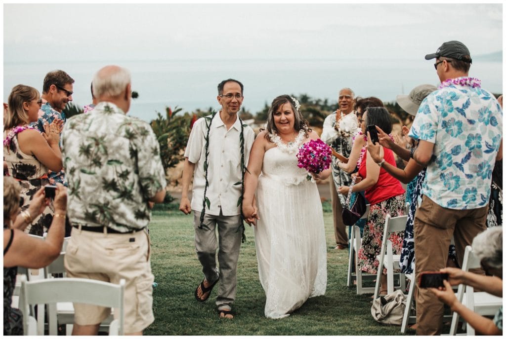 Maui Lahaina Dragon Fruit Farm Wedding couple getting married wedding day in Maui