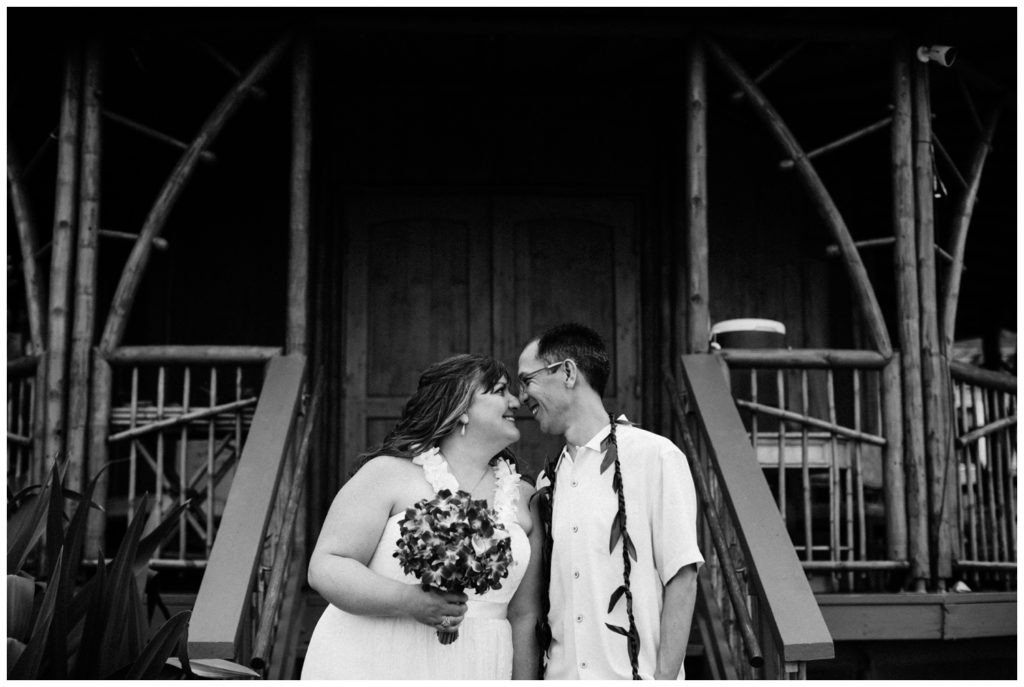 Maui Lahaina Dragon Fruit Farm Wedding couple getting married wedding day in Maui