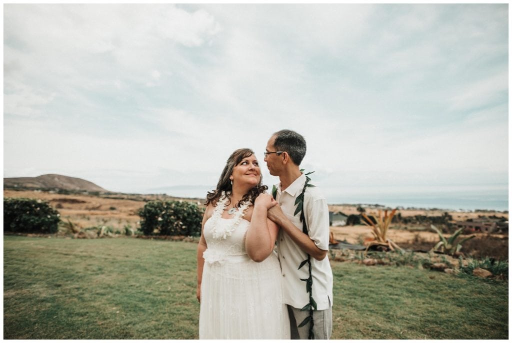 Maui Lahaina Dragon Fruit Farm Wedding couple getting married wedding day in Maui
