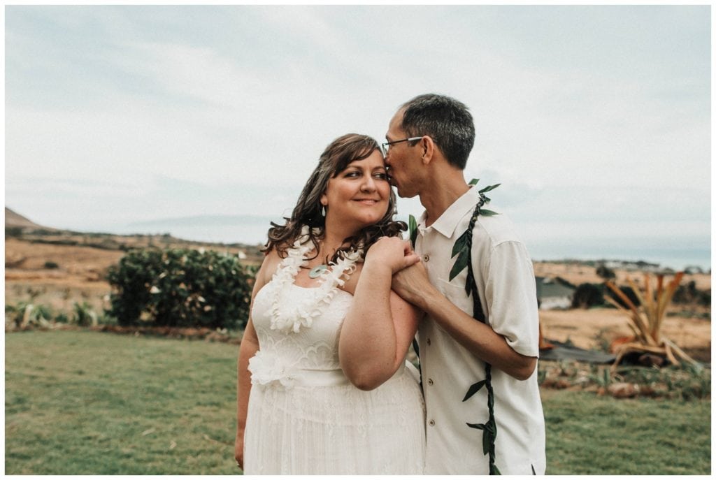 Maui Lahaina Dragon Fruit Farm Wedding couple getting married wedding day in Maui