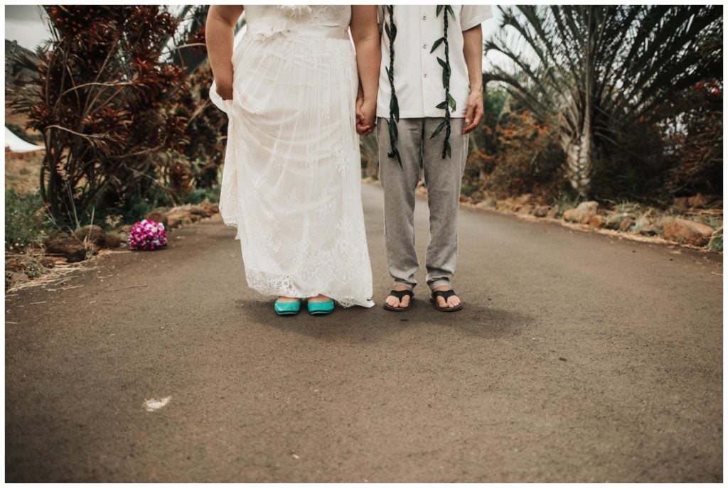 Maui Lahaina Dragon Fruit Farm Wedding couple getting married wedding day in Maui