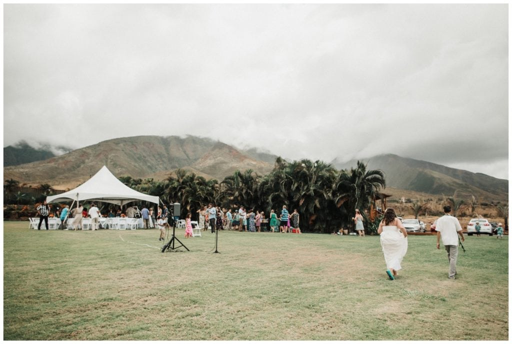 Maui Lahaina Dragon Fruit Farm Wedding couple getting married wedding day in Maui