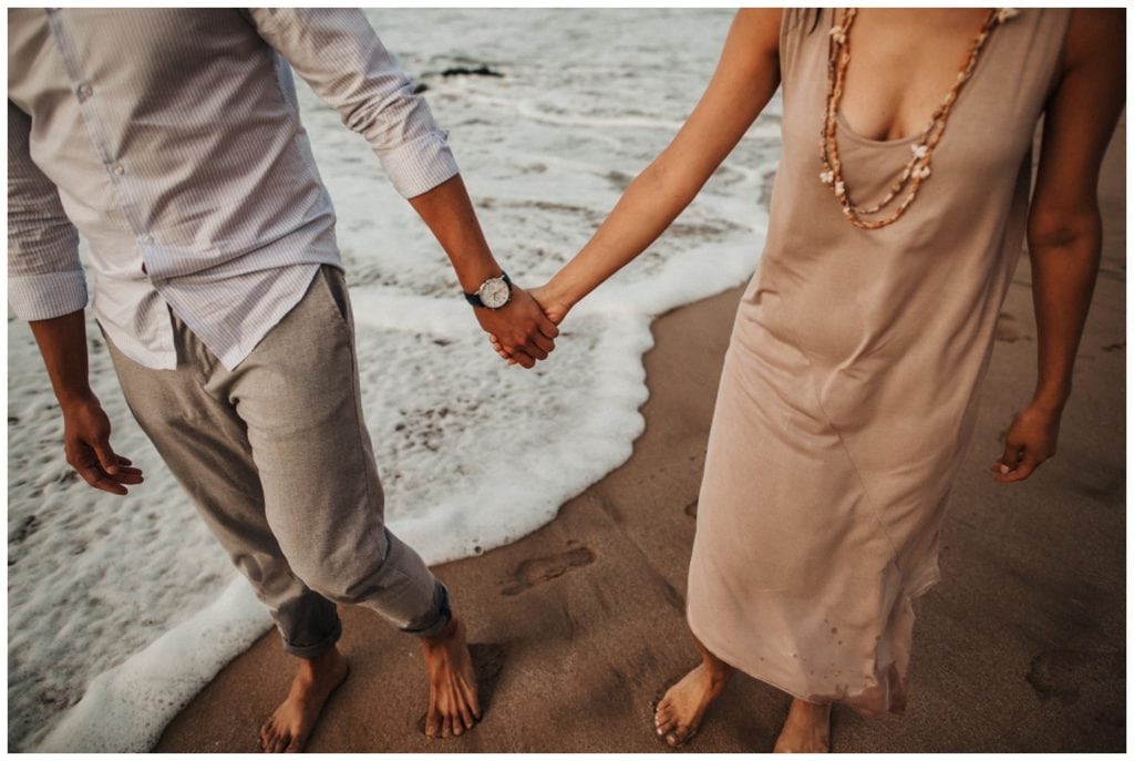 Maui Engagement photos in a jungle couples photo session in Lahaina Kaanapali