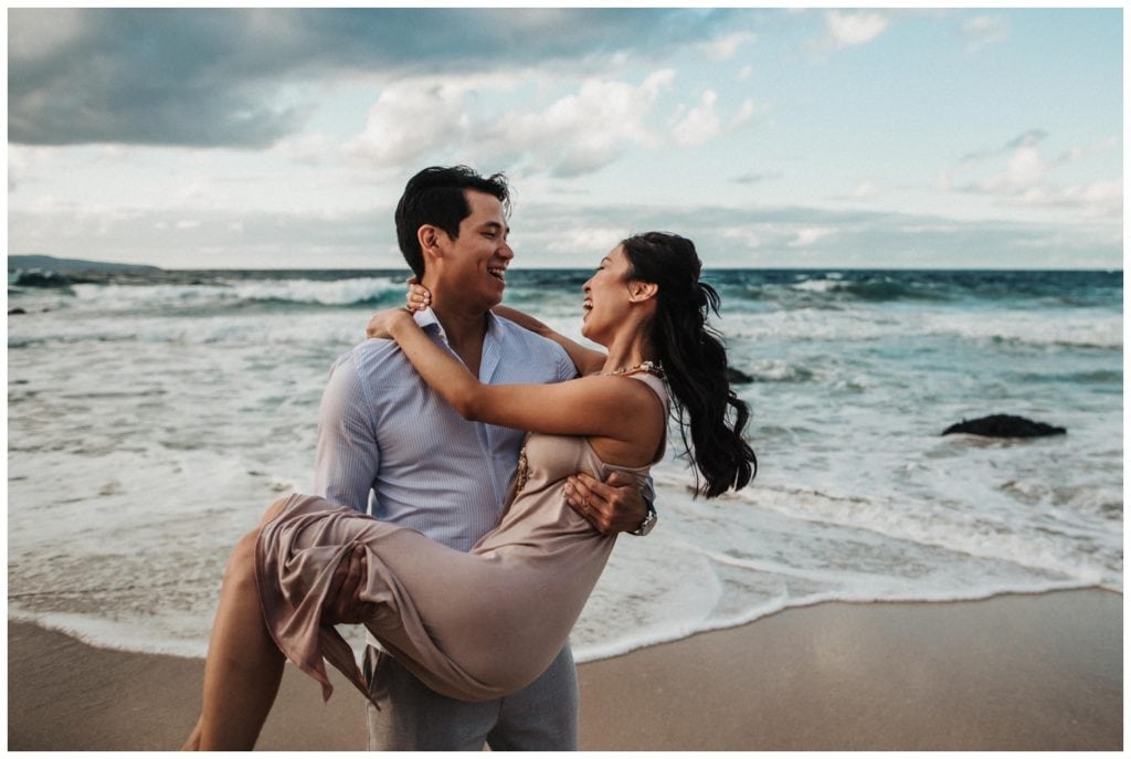 Maui Engagement photos in a jungle couples photo session in Lahaina Kaanapali