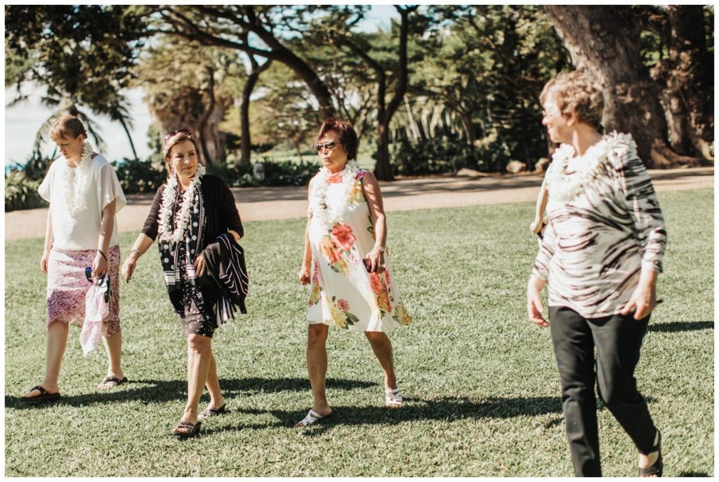 Tropical Boho Wedding in maui at Olowalu Plantation House Bride and Groom