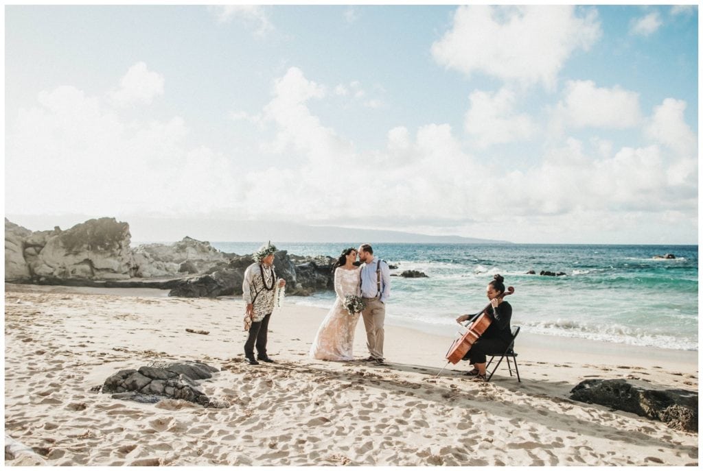 Maui Adventure Elopement Amy Jayne Photography captures the couple on their wedding day adventuring around Maui