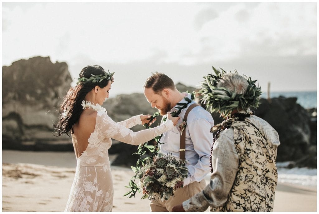 Maui Adventure Elopement Amy Jayne Photography captures the couple on their wedding day adventuring around Maui