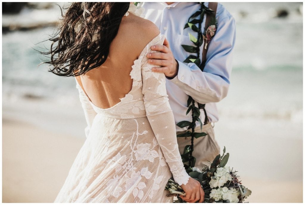 Maui Adventure Elopement Amy Jayne Photography captures the couple on their wedding day adventuring around Maui