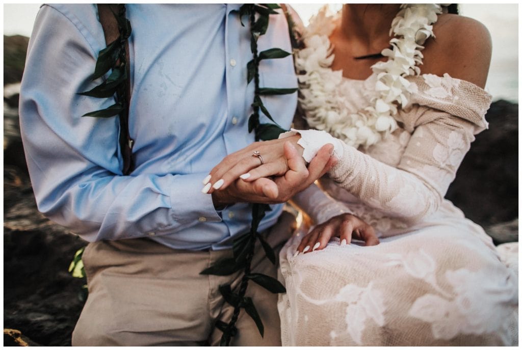 Maui Adventure Elopement Amy Jayne Photography captures the couple on their wedding day adventuring around Maui