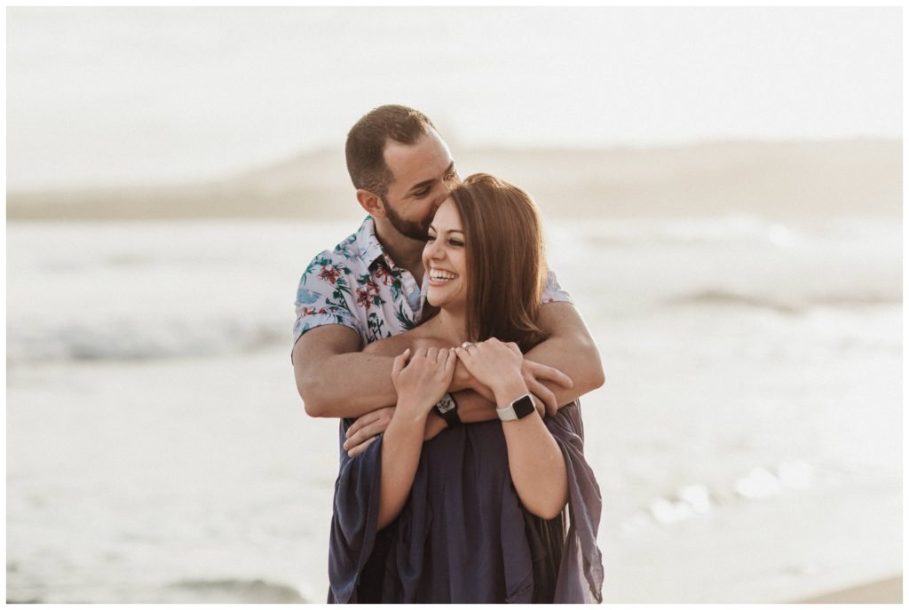 Anniversary Photos in Maui, Kapalua with Amy Jayne Photography couple on the beach and cliffs