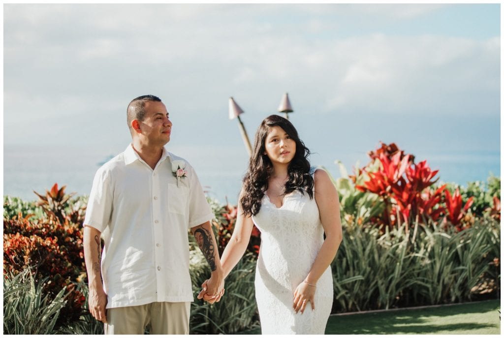 Royal Lahaina Resort Wedding Carlos and Kenya, Amy Jayne photography. Maui photographer Weddings.