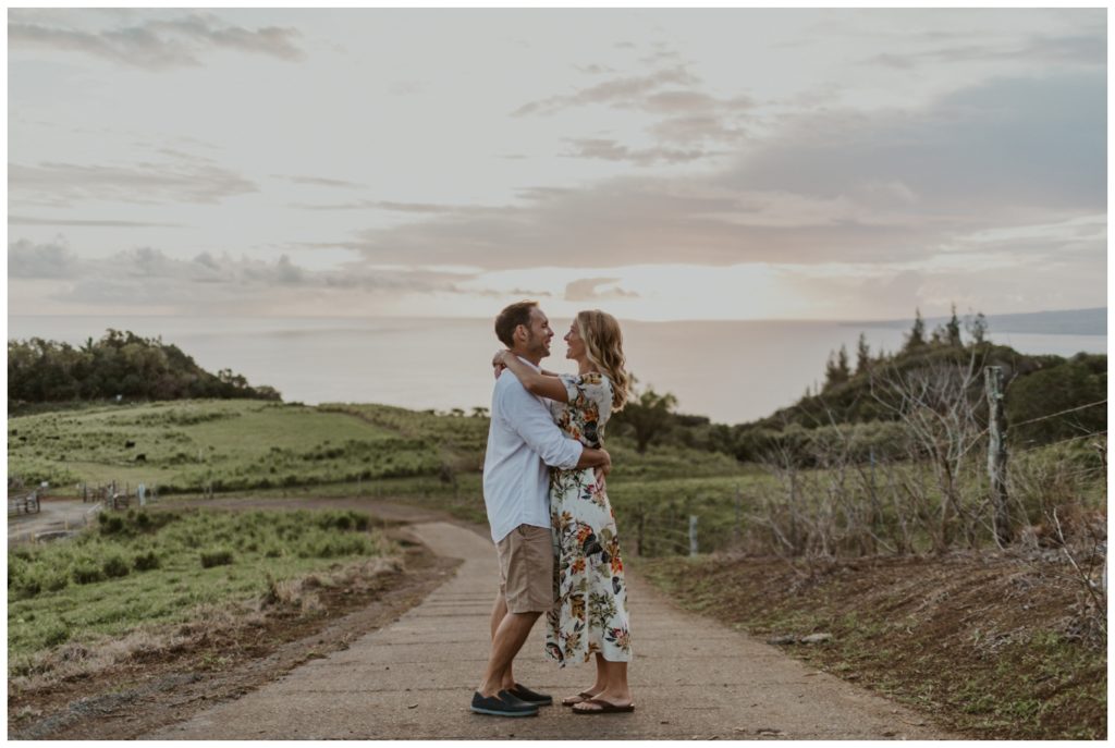 Adventurous Maui Engagement Photo Session couple hiking in Hawaii for pictures