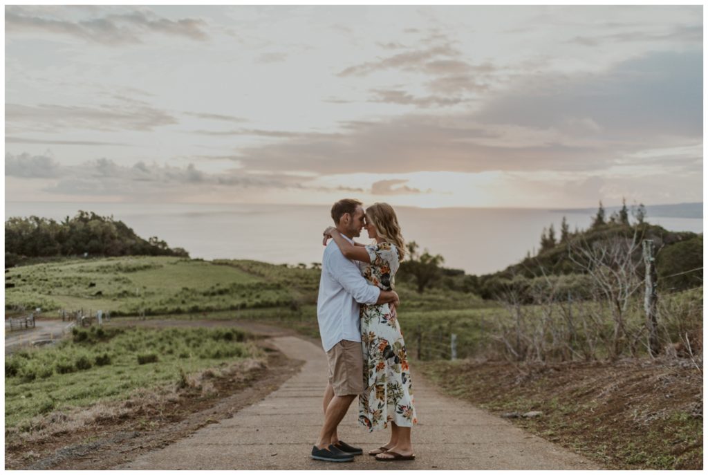 Adventurous Maui Engagement Photo Session couple hiking in Hawaii for pictures