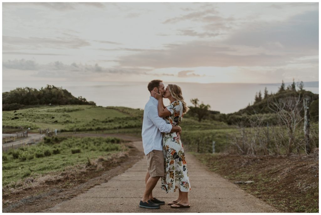 Adventurous Maui Engagement Photo Session couple hiking in Hawaii for pictures