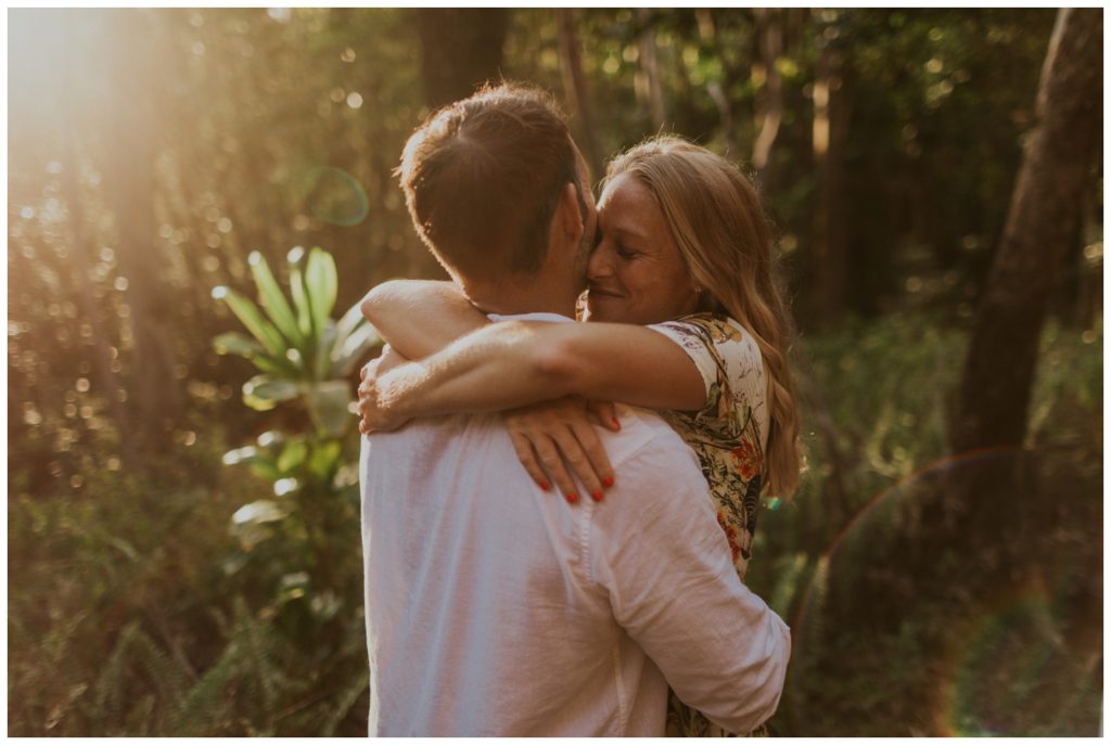 Adventurous Maui Engagement Photo Session couple hiking in Hawaii for pictures