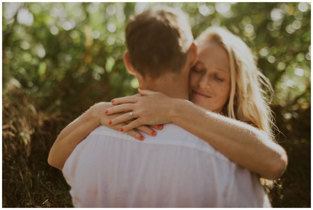 Adventurous Maui Engagement Photo Session couple hiking in Hawaii for pictures