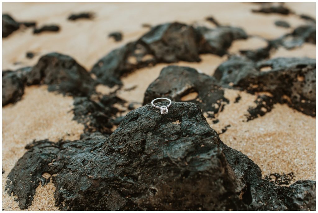 Engagement photos maui wailea makena cove on the beach