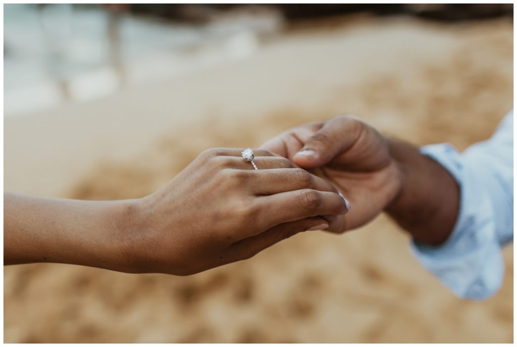 Engagement photos maui wailea makena cove on the beach