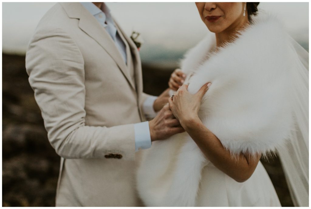 Haleakala Adventurous Elopement Wedding Couple getting married in Maui Hawaii