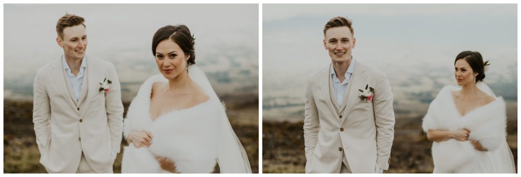 Haleakala Adventurous Elopement Wedding Couple getting married in Maui Hawaii