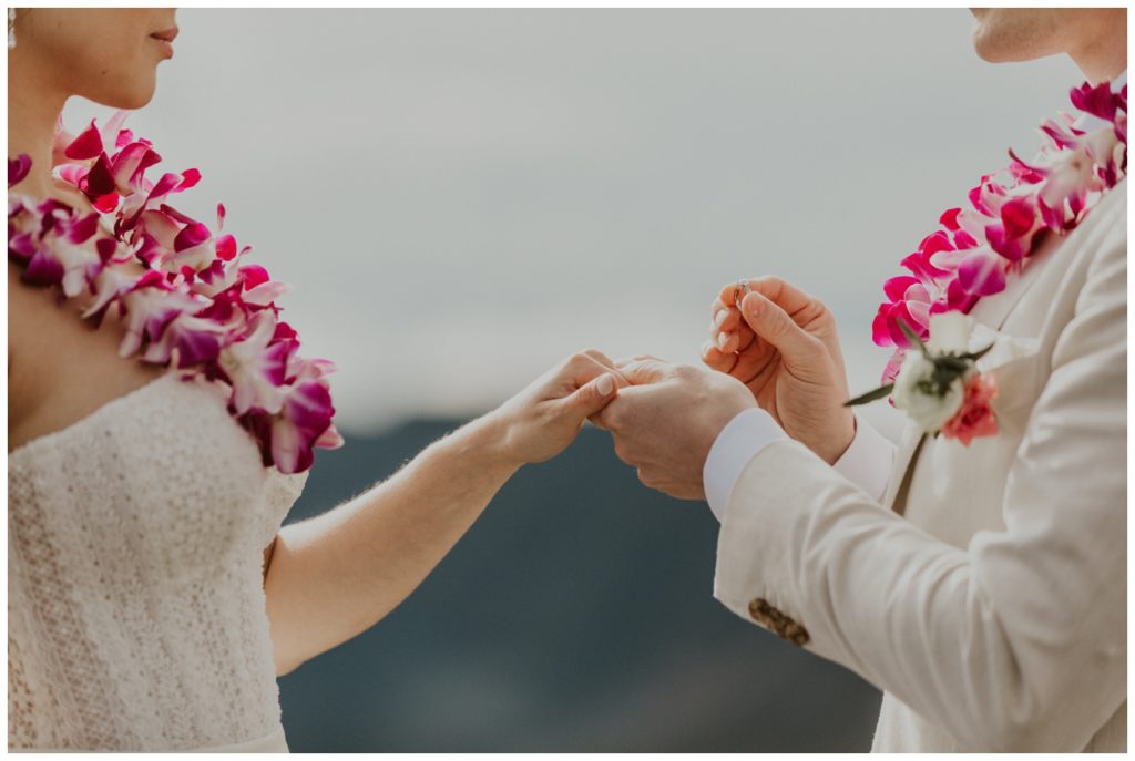 Haleakala Adventurous Elopement Wedding Couple getting married in Maui Hawaii