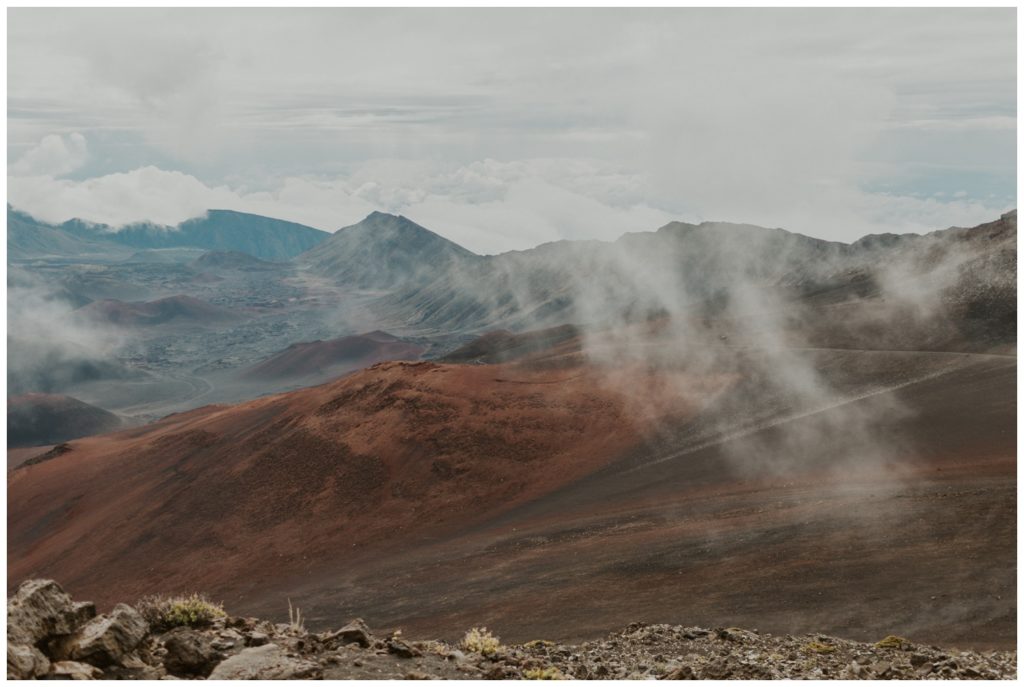 Haleakala Adventurous Elopement Wedding Couple getting married in Maui Hawaii