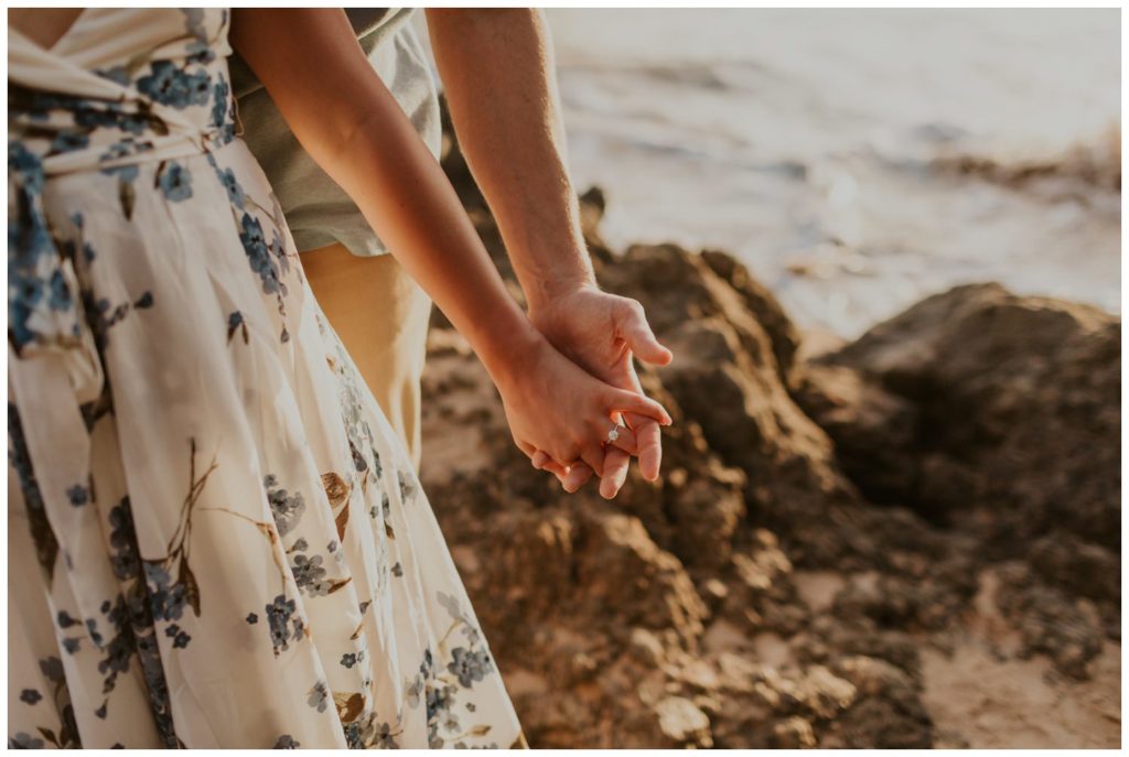 Maui Beach Engagement Photos couples on the sand proposal