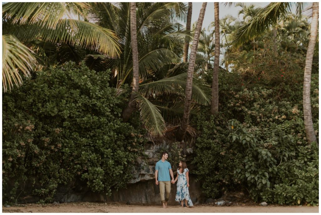 Maui Beach Engagement Photos couples on the sand proposal