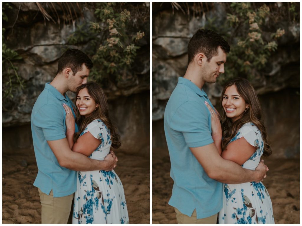 Maui Beach Engagement Photos couples on the sand proposal