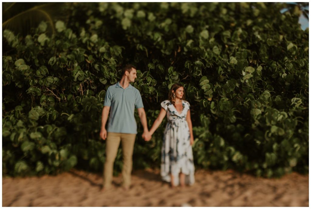 Maui Beach Engagement Photos couples on the sand proposal