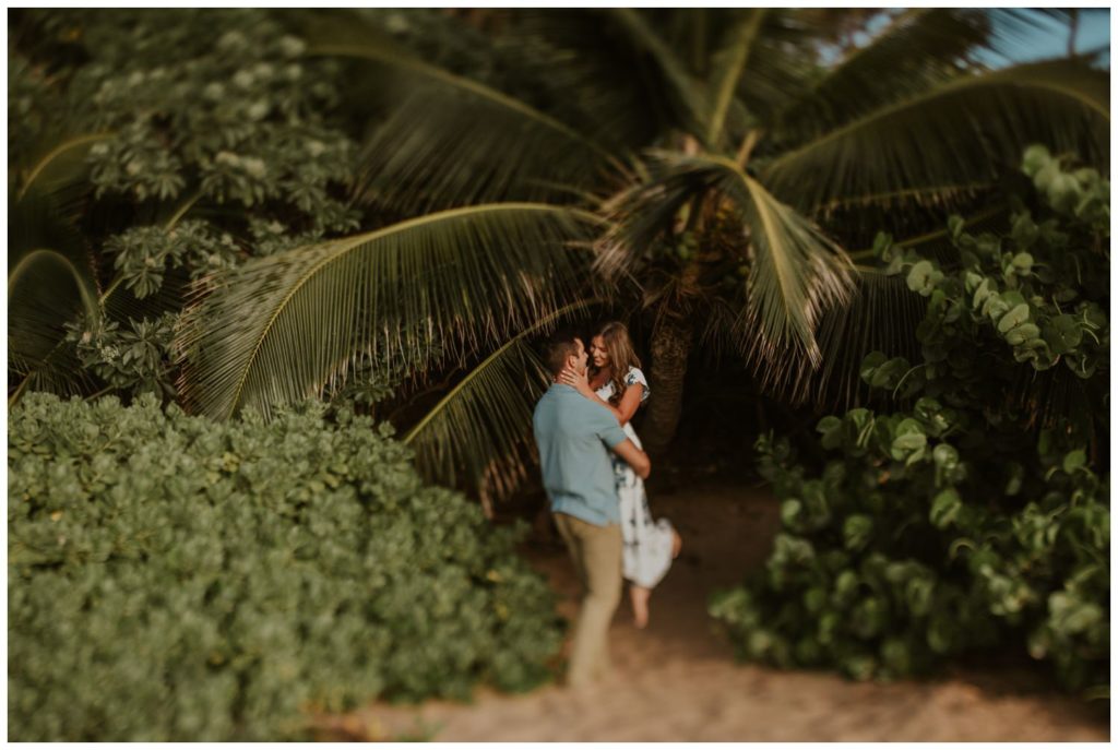 Maui Beach Engagement Photos couples on the sand proposal