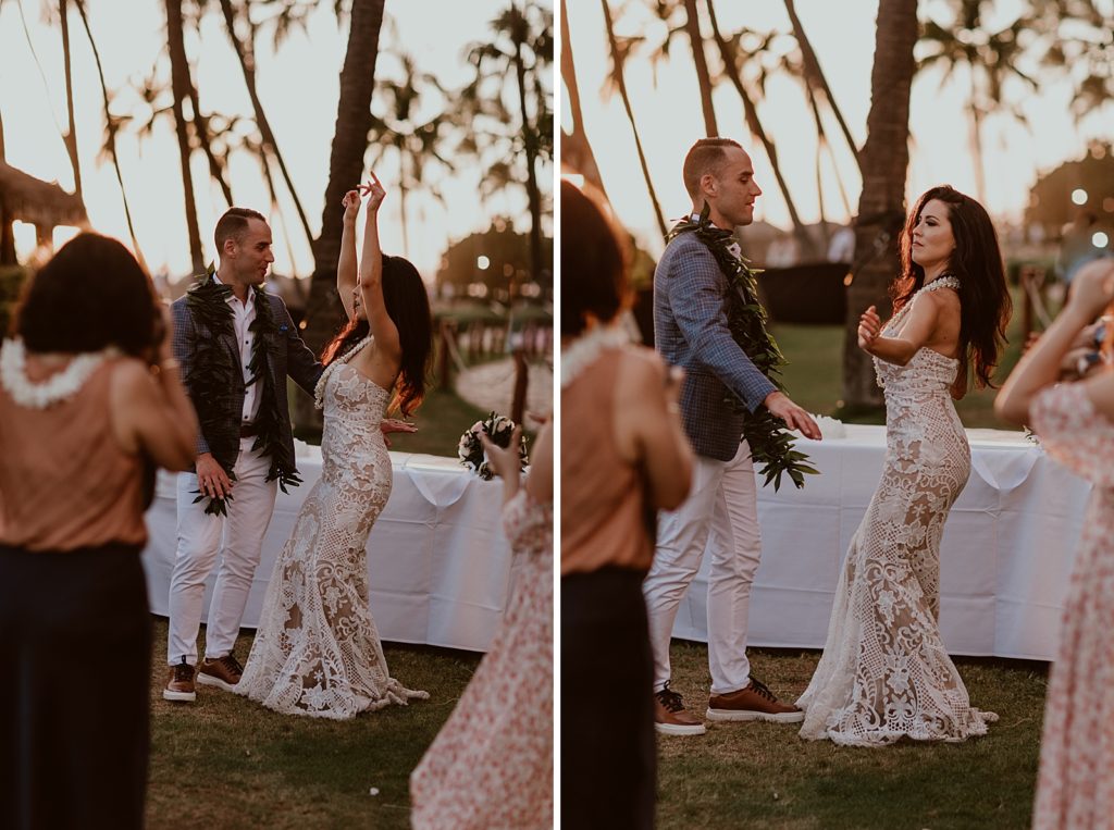 Bride dancing with Groom for Reception