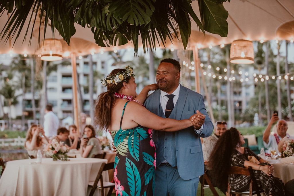 Outdoor Mother son dance